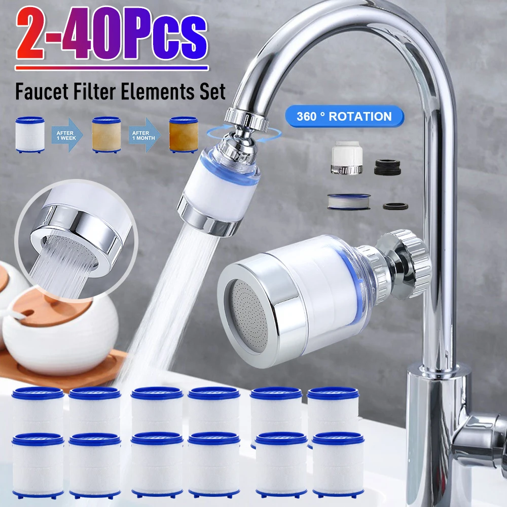 Home Bathroom Water Filter - Faucet Filter Element Water Purifier Filter