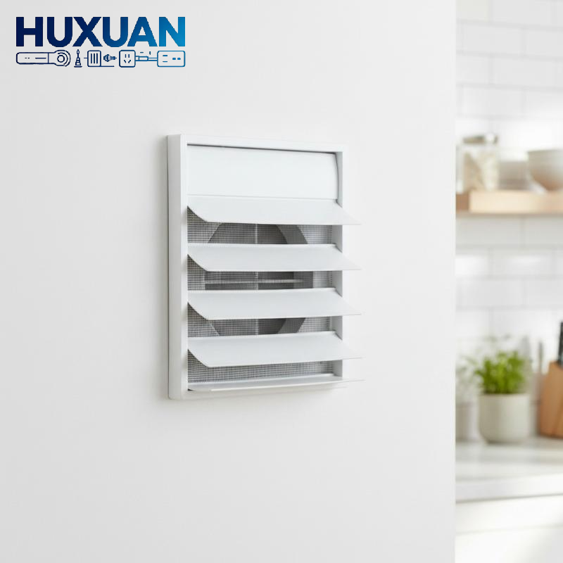 Home One Bathroom - White Plastic Vent Cover Grille One-Directional