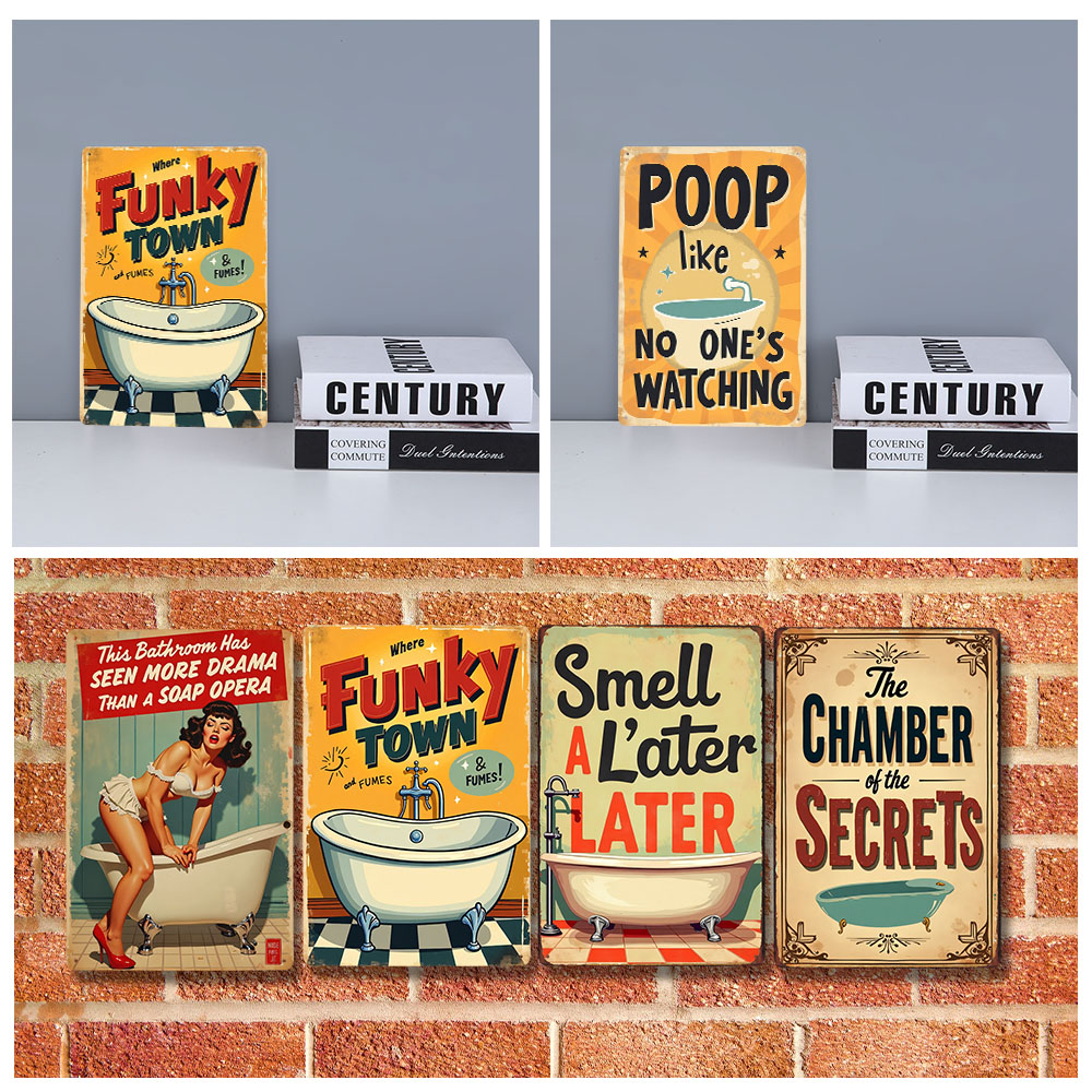 Funny Bathroom Rules Vintage M - Home Bathroom Rules ulasan dan harga