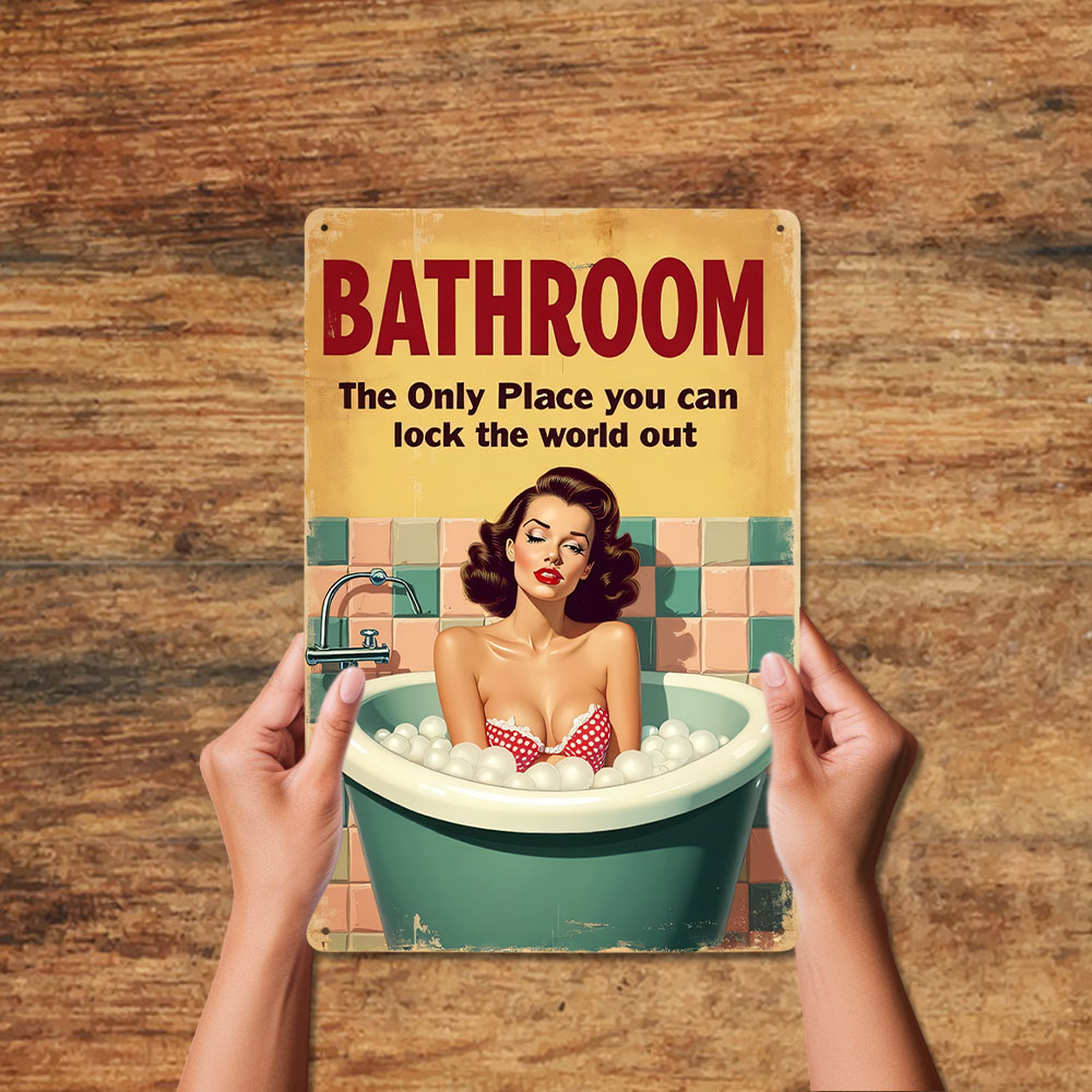 Funny Bathroom Rules Vintage M - Home Bathroom Rules ulasan dan harga