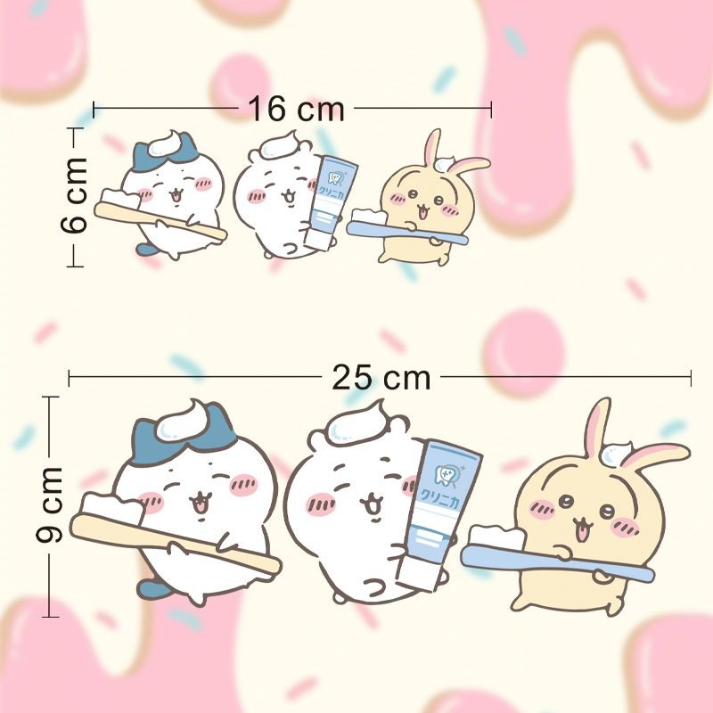 Hot Chiikawa Mirror Stickers S - Home One Bathroom ulasan dan harga