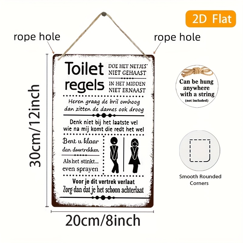 Funny Dutch Bathroom Rules Vin - Home Bathroom Rules ulasan dan harga