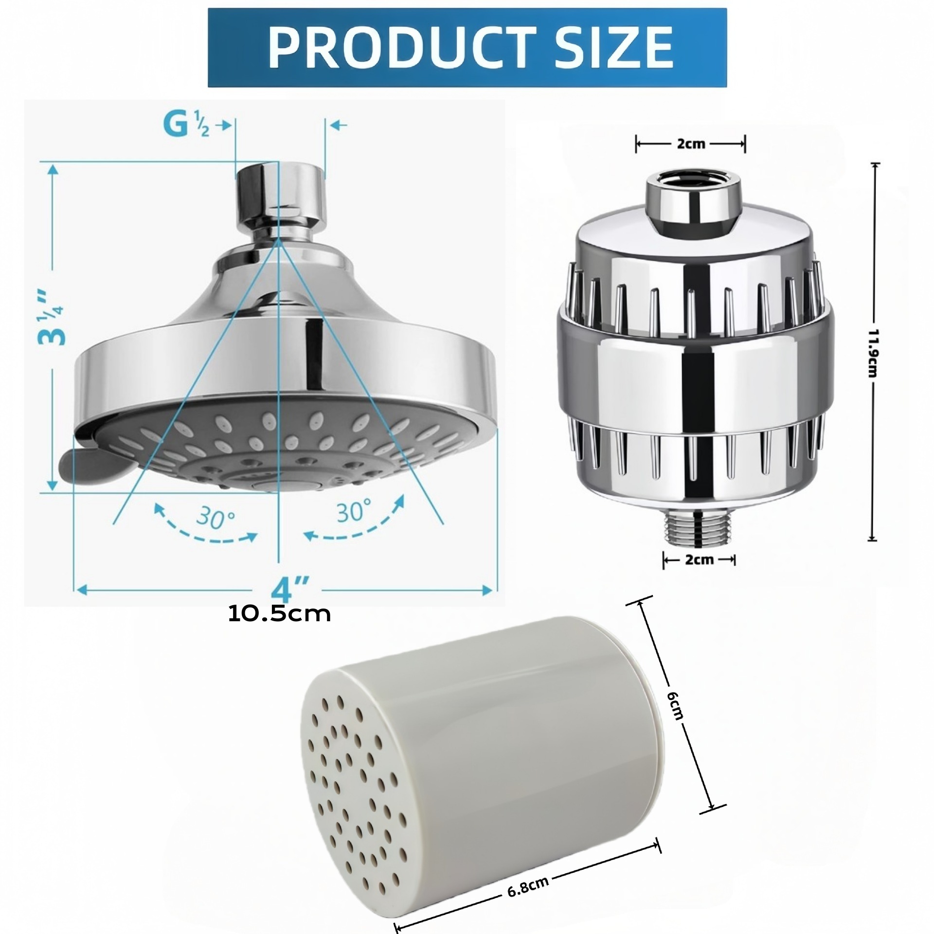 15/20/25/30 Layer Filter Stage - Home Bathroom Water Filter ulasan dan harga