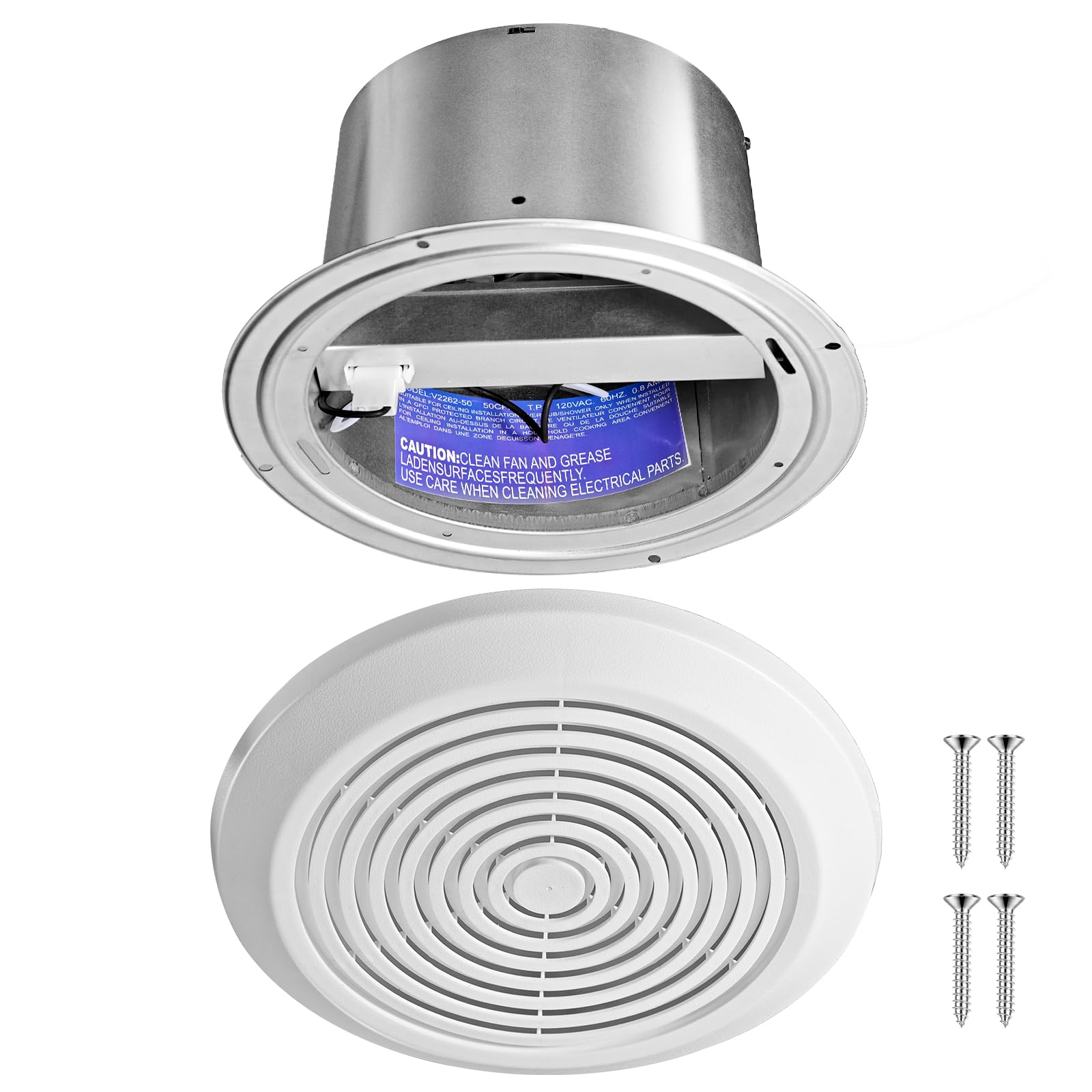 V2262-50 7 Inch Bathroom Exhau - Home Bathroom Vent Fans ulasan dan harga