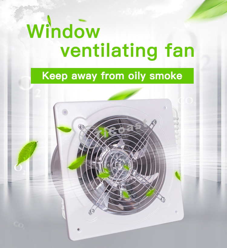 8 inch 80W Exhaust Fan High Sp - Home Bathroom Vent Fans ulasan dan harga