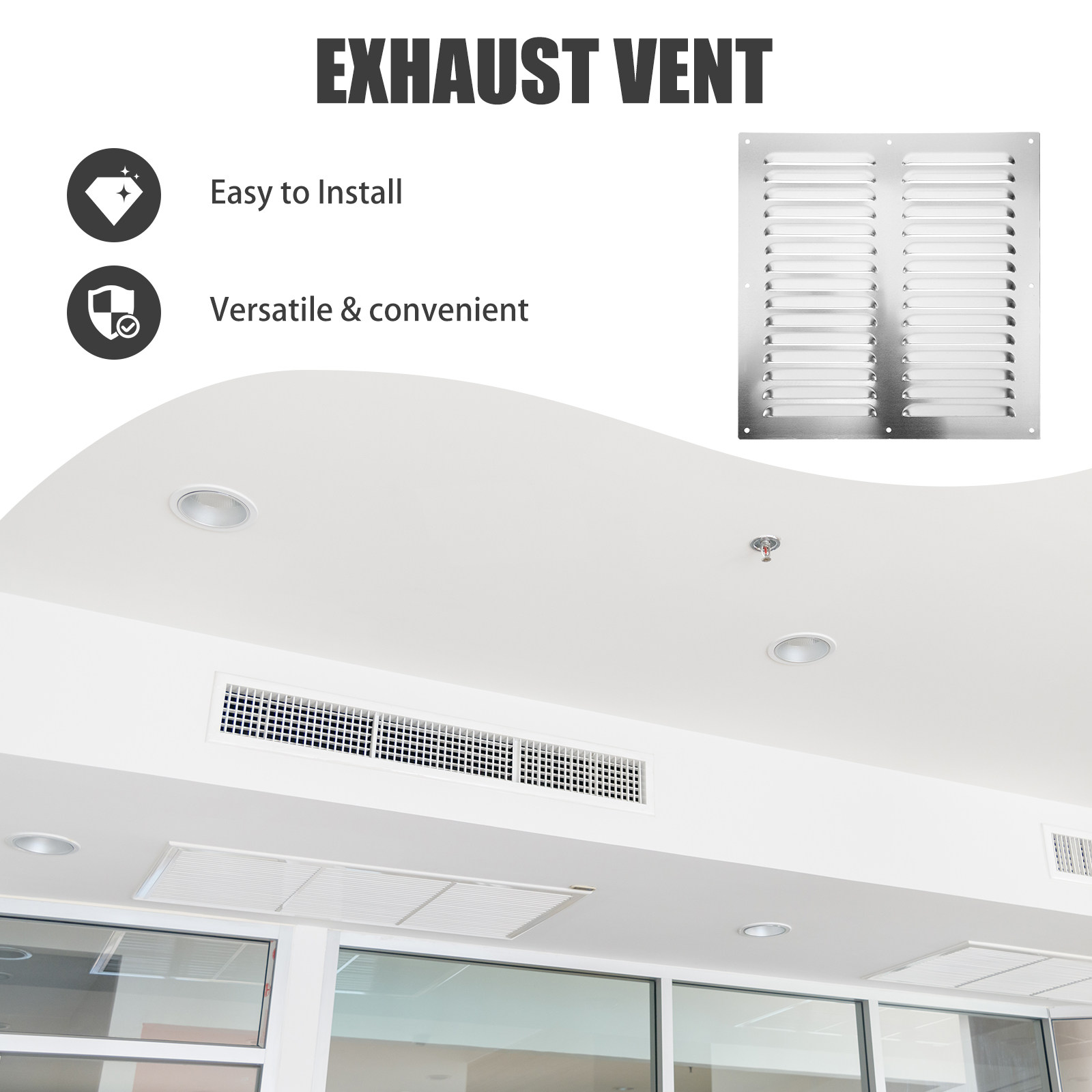 Heavy Duty Stainless Steel Lou - Home Bathroom Vent Fans ulasan dan harga