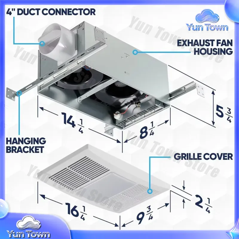 for Bathroom Exhaust Fan with  - Home Bathroom Vent Fans ulasan dan harga
