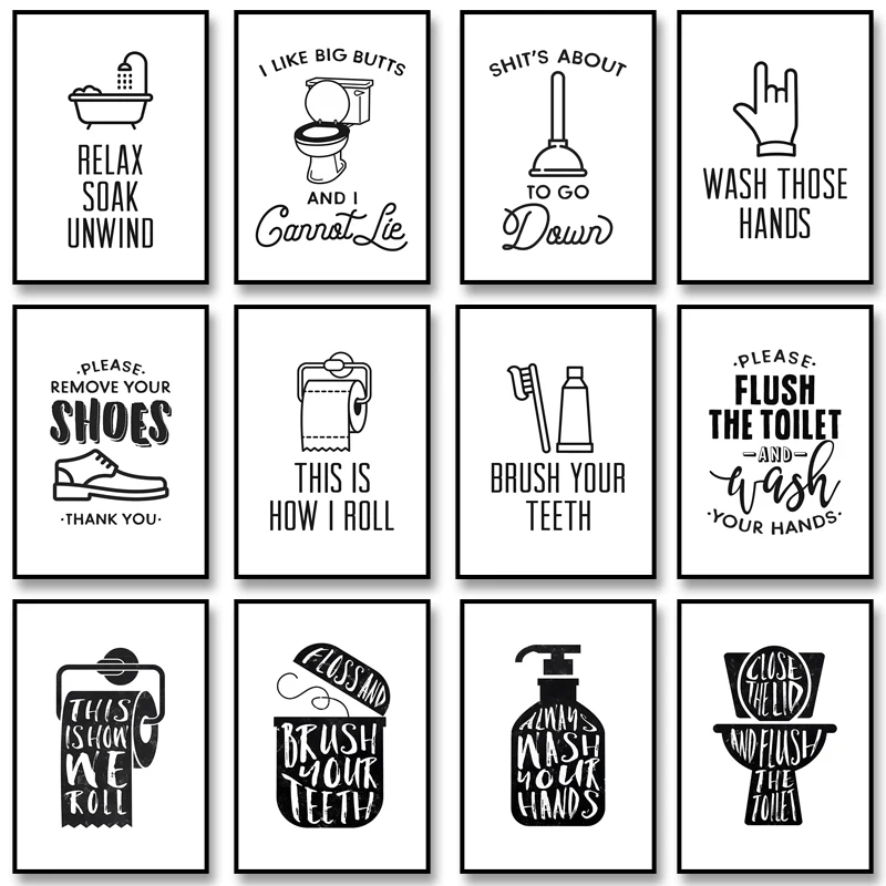 2026 Funny Bathroom Rules Sign - Home Bathroom Rules ulasan dan harga