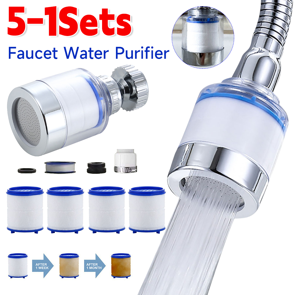 1-5Set Faucet Water Filter Ele - Home Bathroom Water Filter ulasan dan harga