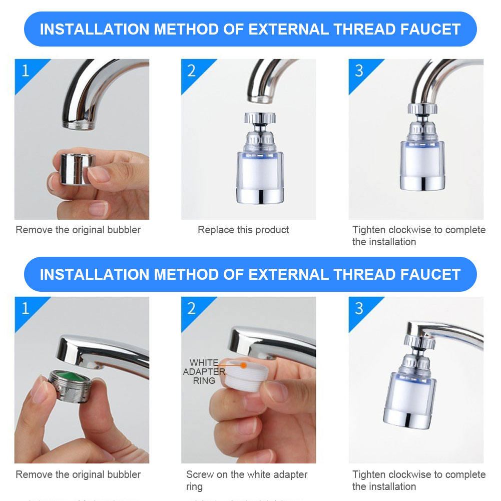 1-5Set Faucet Water Filter Ele - Home Bathroom Water Filter ulasan dan harga