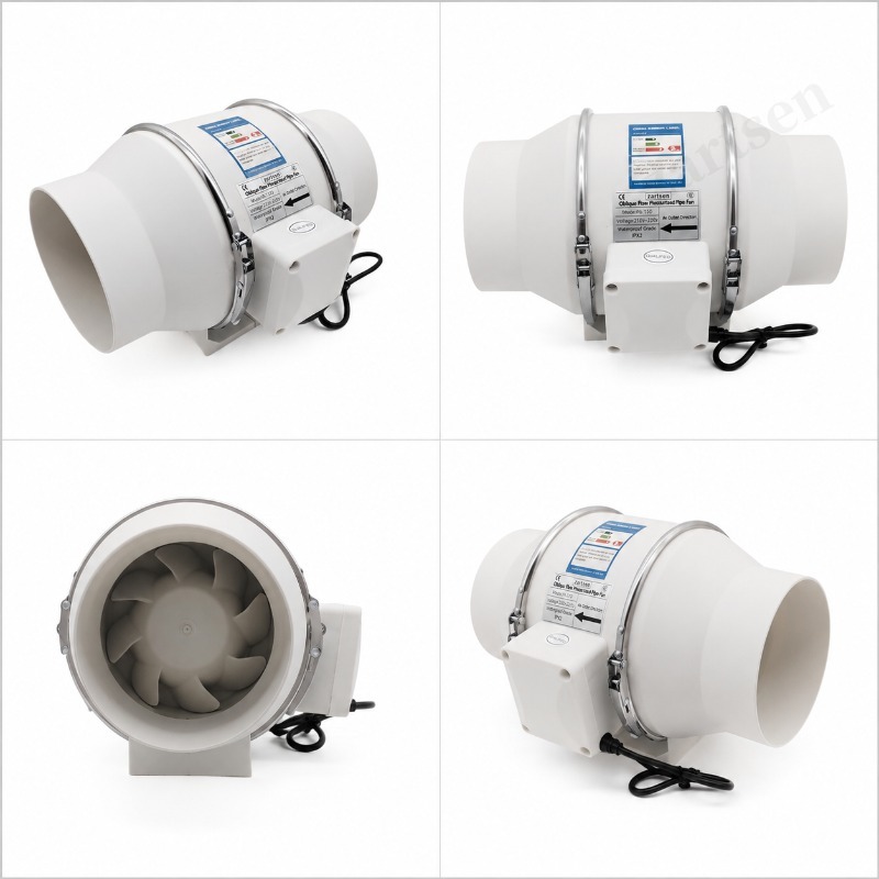 4/5/6 Inch Mixed Flow Inline F - Home Bathroom Vent Fans ulasan dan harga