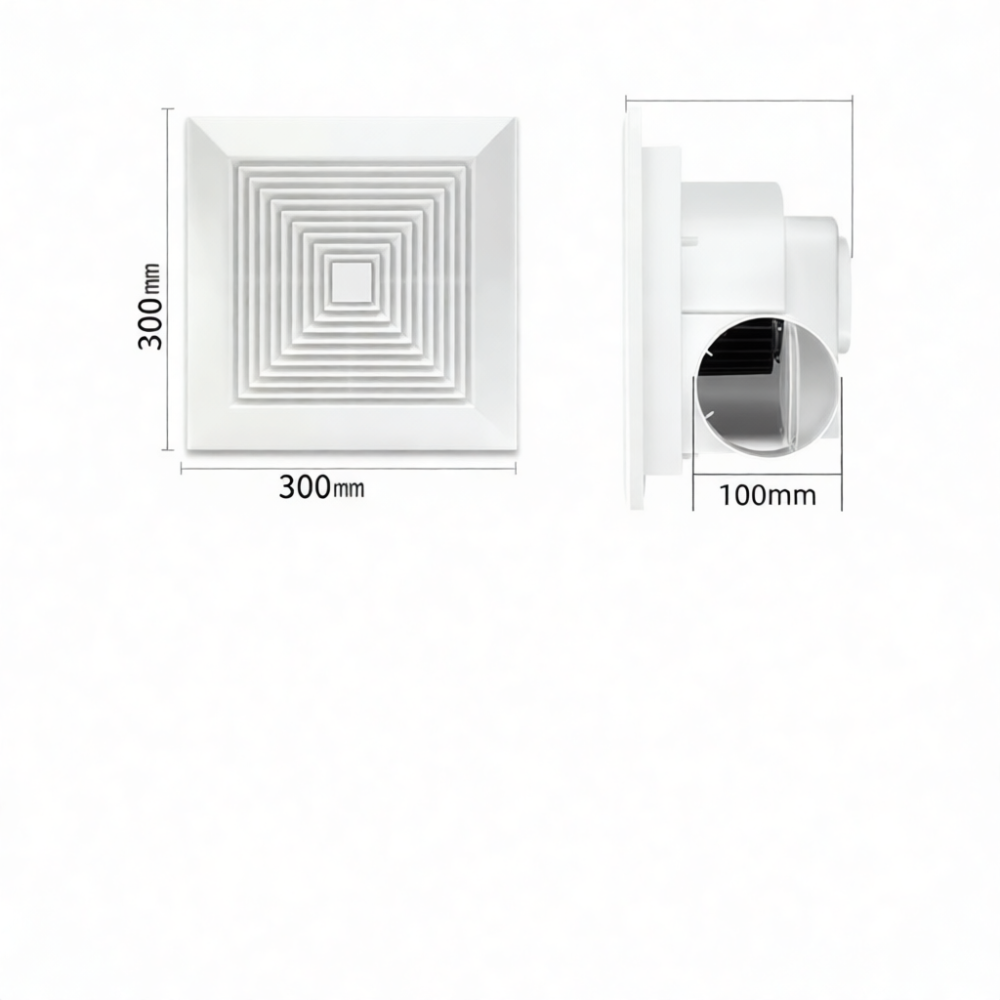 Powerful Embedded Ceiling Exha - Home Bathroom Vent Fans ulasan dan harga