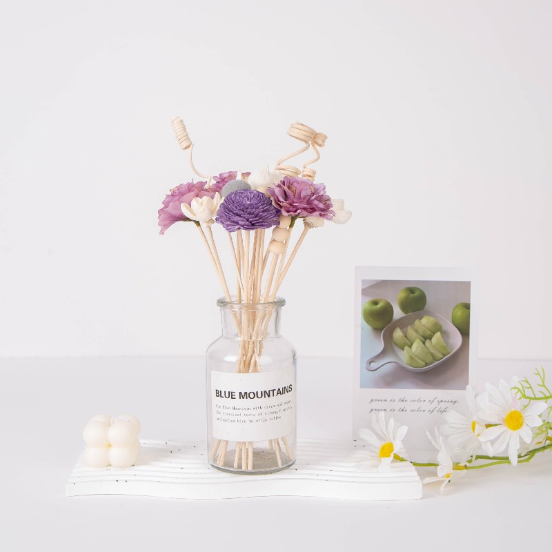 Rattan Sticks and Sola Flowers - Home One Bathroom ulasan dan harga